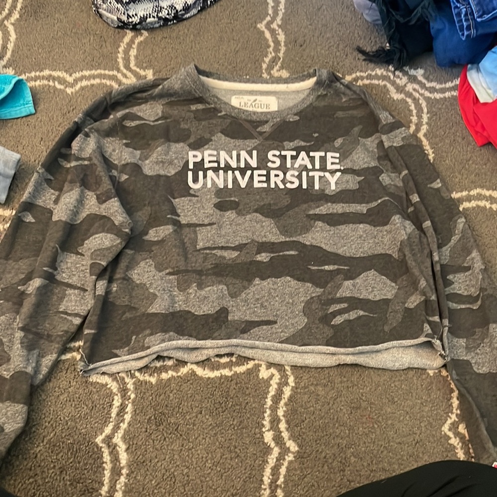 Penn state cropped long sleeve